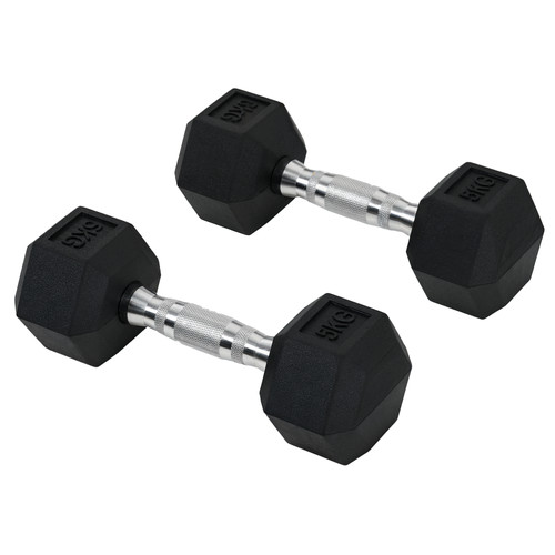 Homcom hexagonal dumbbells kit - homcom,