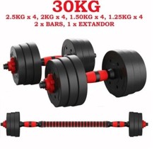 NEW FITNESS 30KG DUMBELLS PAIR