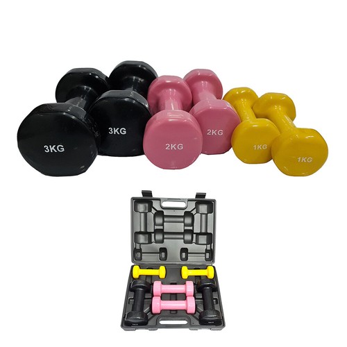 Vinyl dumbbell set ladies - set,