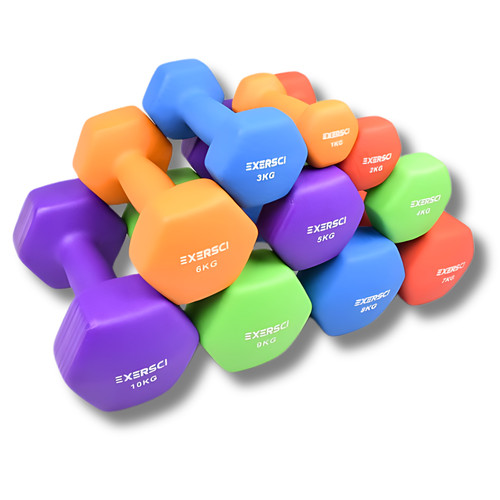 Exersci neoprene dumbbells - neoprene,